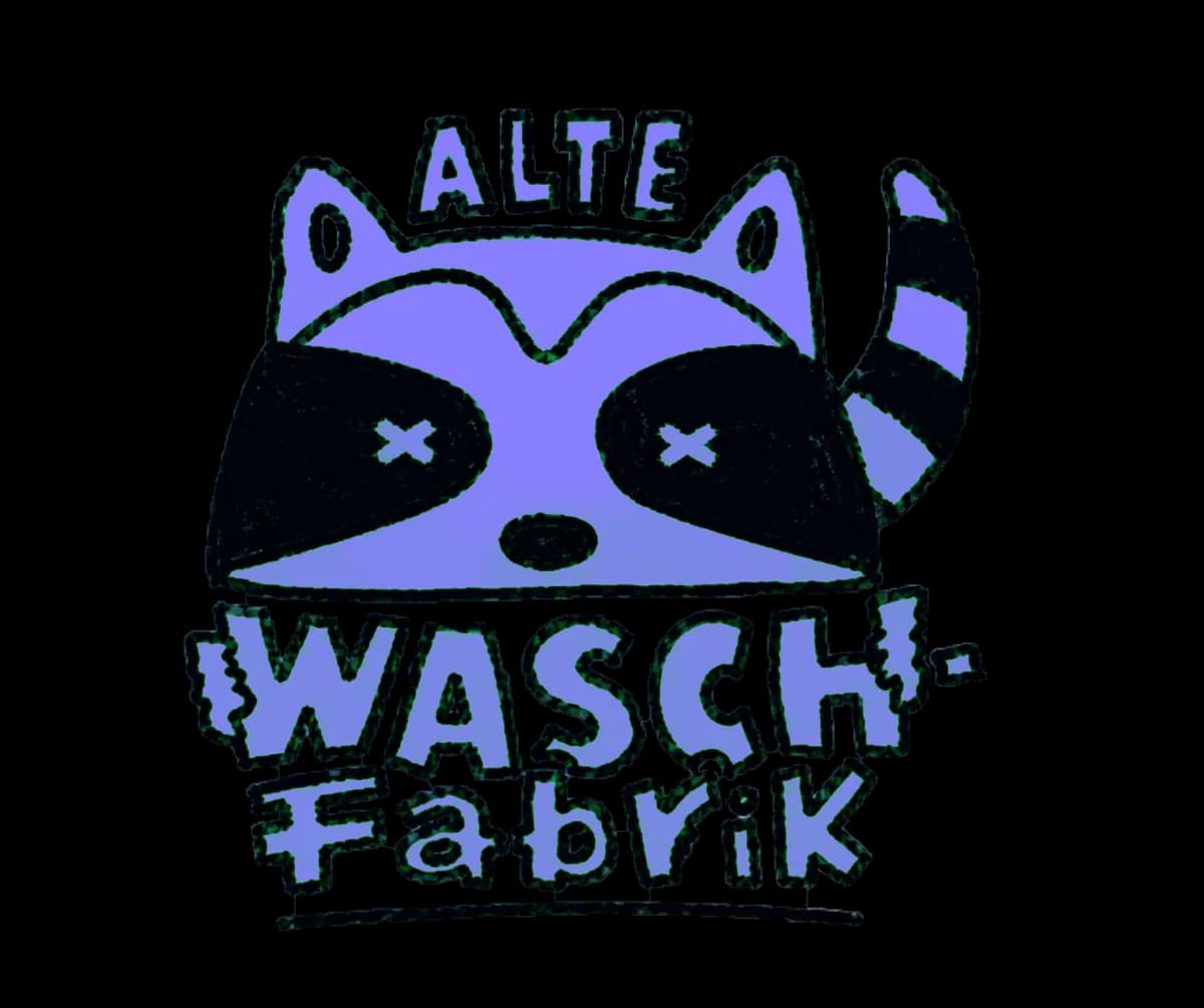 Waschbär-Maskottchen der Alten Waschfabrik